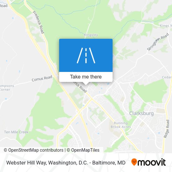 Webster Hill Way map
