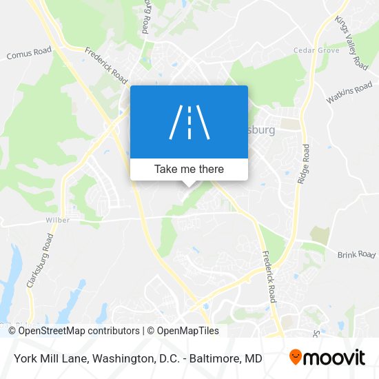 York Mill Lane map