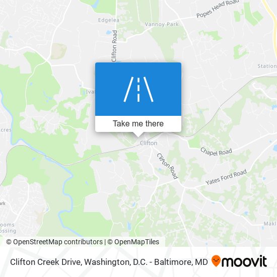 Clifton Creek Drive map