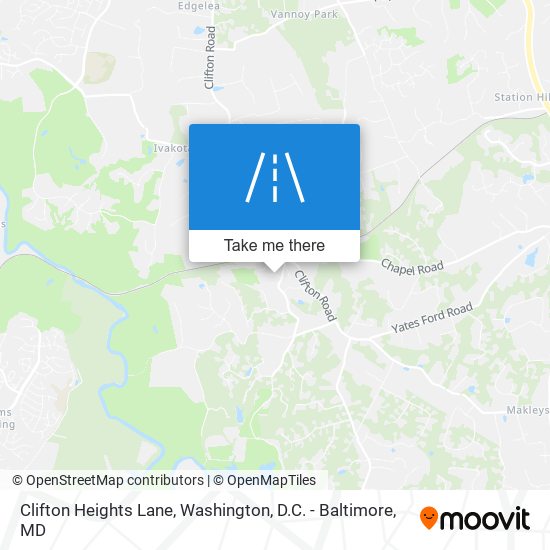 Clifton Heights Lane map