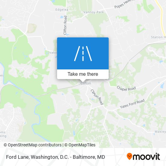 Ford Lane map