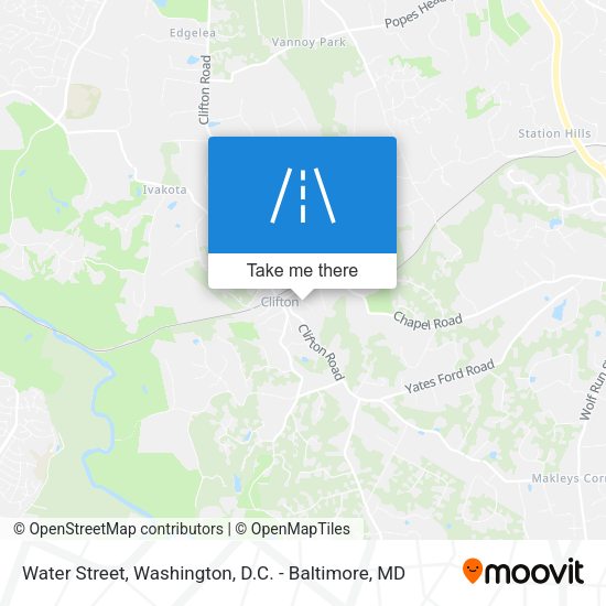 Mapa de Water Street