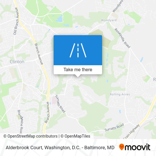 Mapa de Alderbrook Court