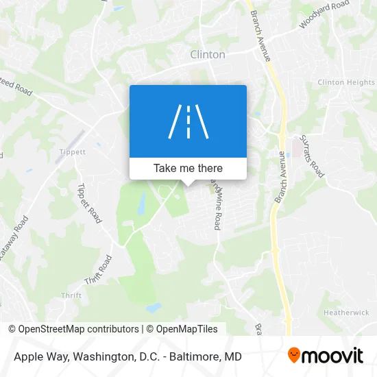 Apple Way map