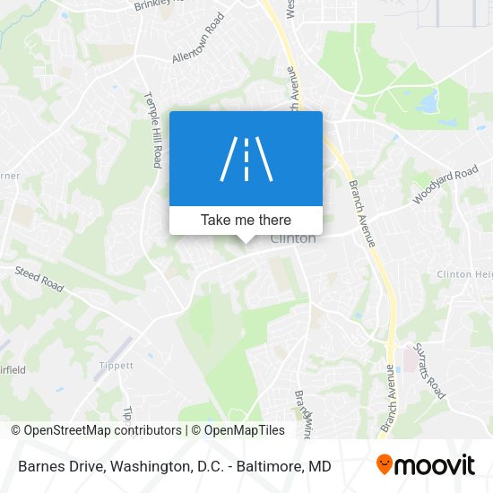 Barnes Drive map