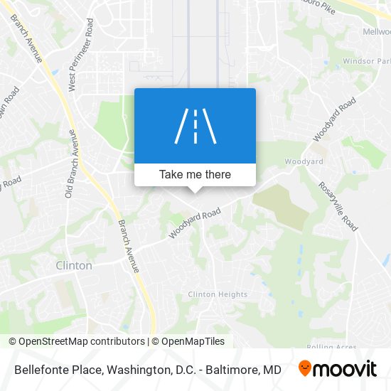 Bellefonte Place map