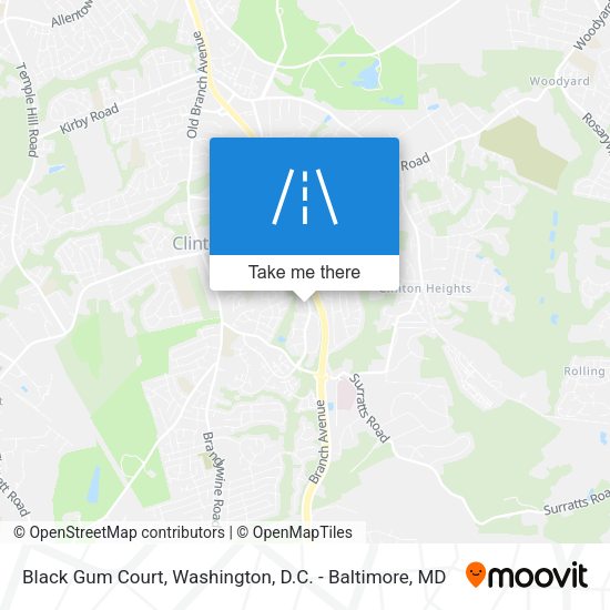 Mapa de Black Gum Court