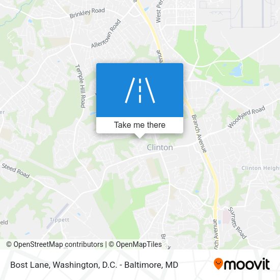 Mapa de Bost Lane