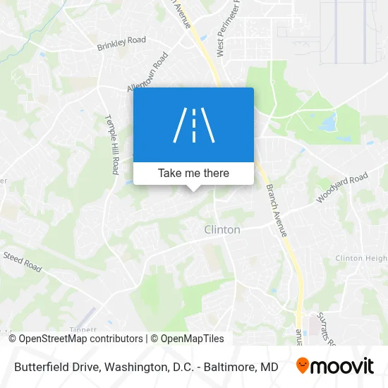 Butterfield Drive map