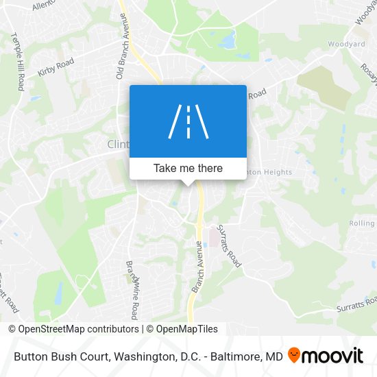 Mapa de Button Bush Court