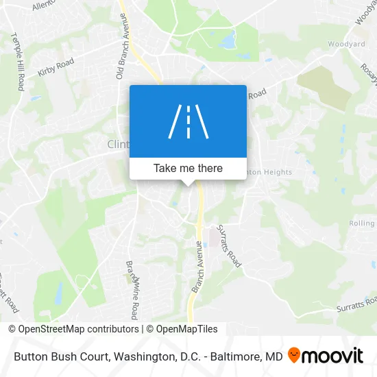 Button Bush Court map