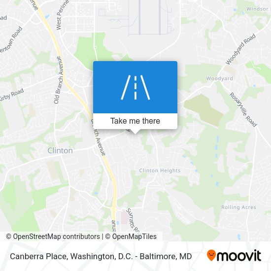 Canberra Place map