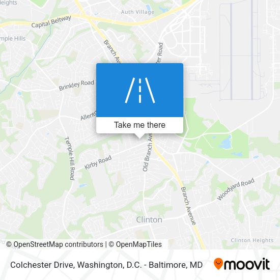 Mapa de Colchester Drive