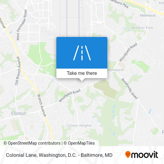 Colonial Lane map