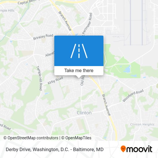 Derby Drive map