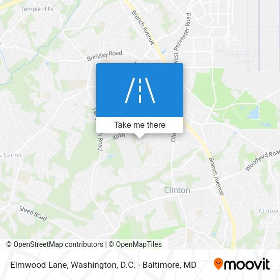 Elmwood Lane map