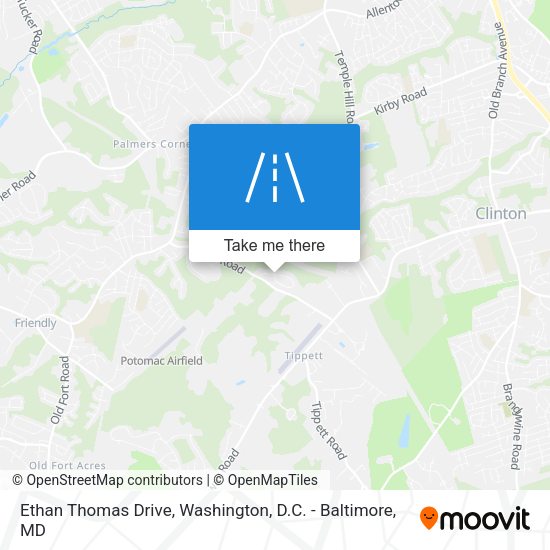 Mapa de Ethan Thomas Drive