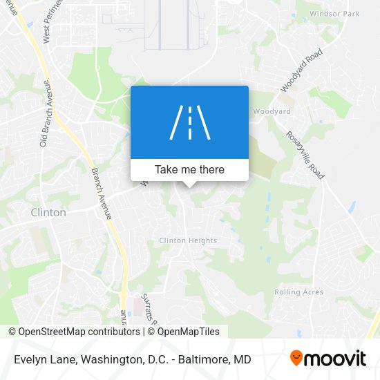 Evelyn Lane map