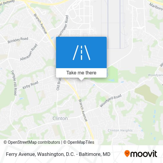 Ferry Avenue map