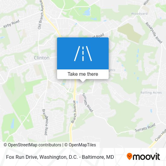Fox Run Drive map