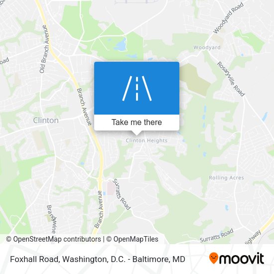 Mapa de Foxhall Road