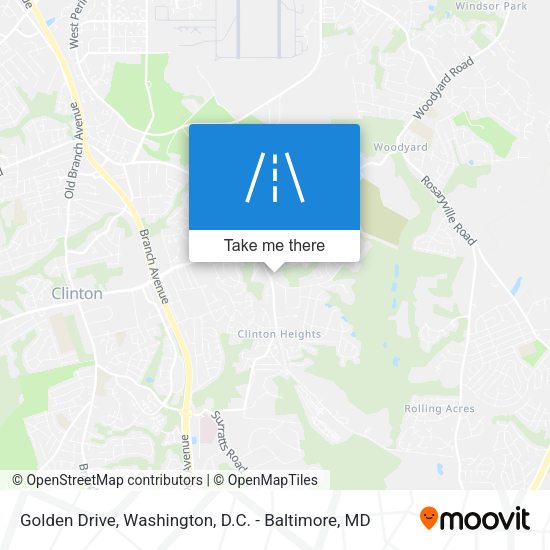 Golden Drive map