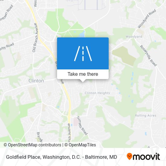 Goldfield Place map