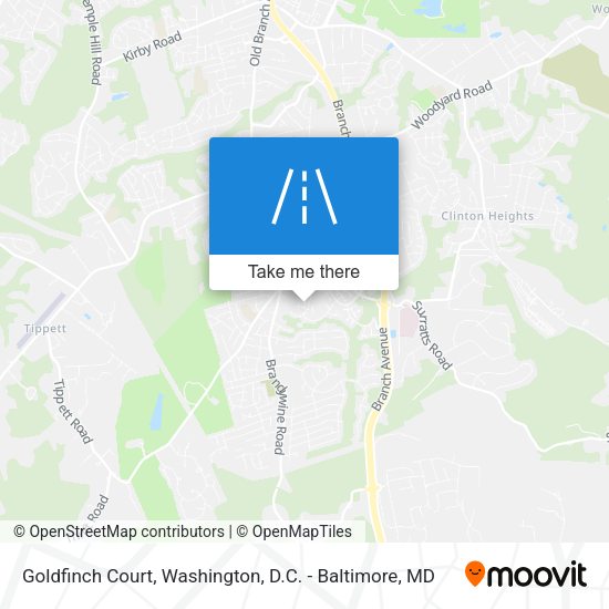 Goldfinch Court map