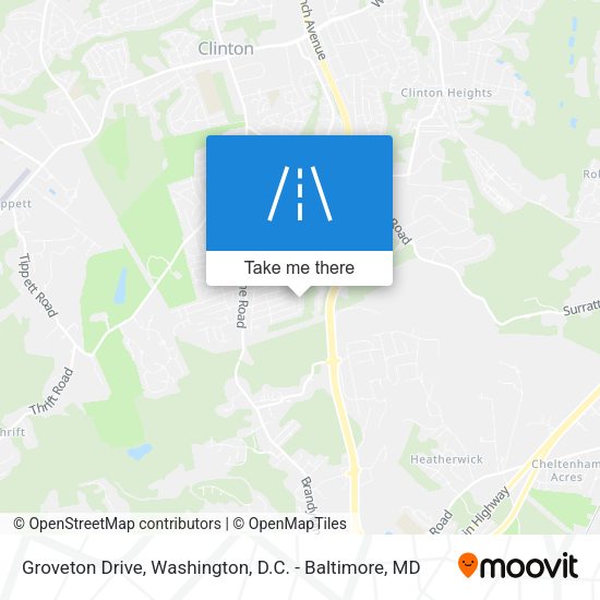 Mapa de Groveton Drive