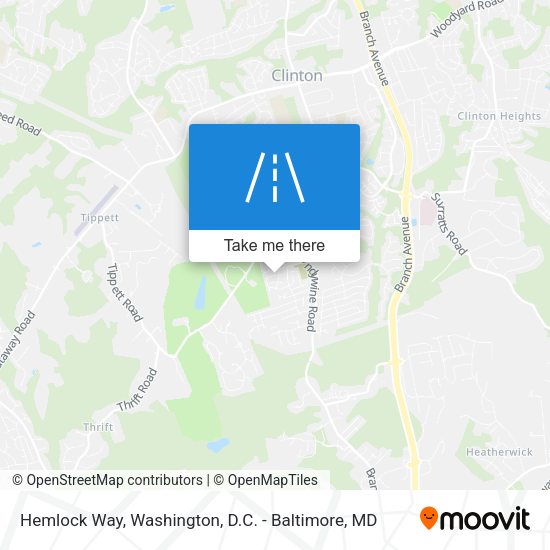 Hemlock Way map