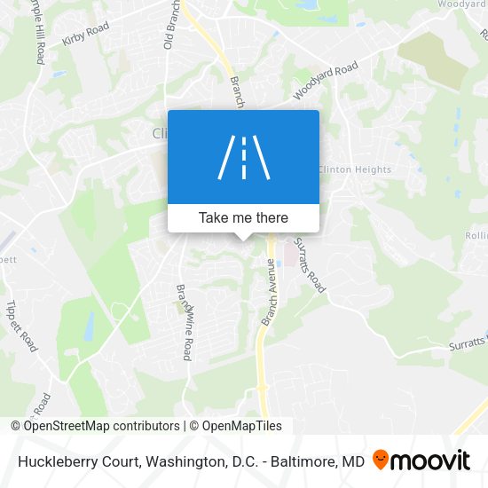 Huckleberry Court map