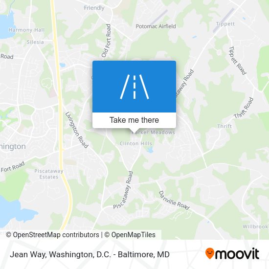 Jean Way map