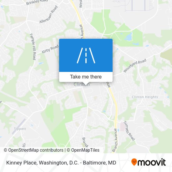 Kinney Place map
