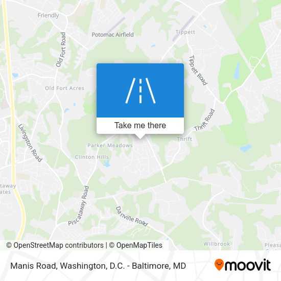 Mapa de Manis Road