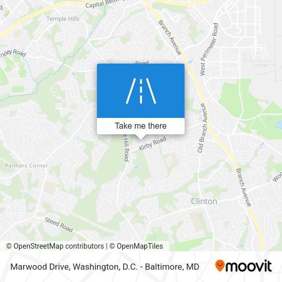 Marwood Drive map