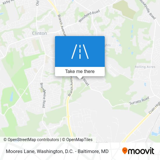 Mapa de Moores Lane