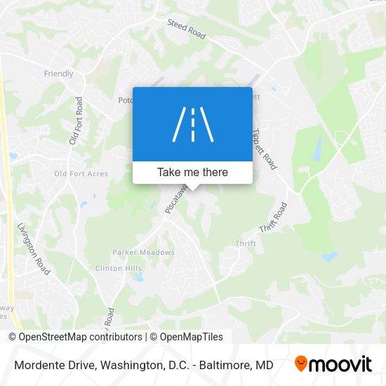 Mordente Drive map