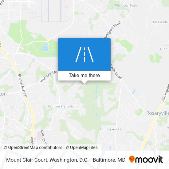 Mapa de Mount Clair Court