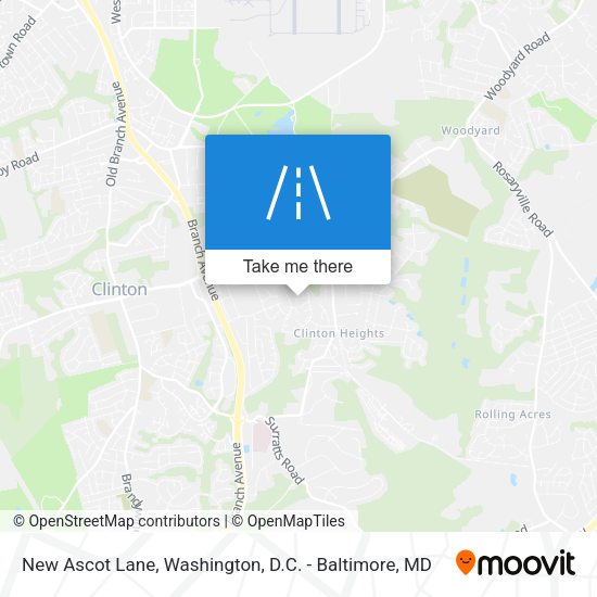 New Ascot Lane map