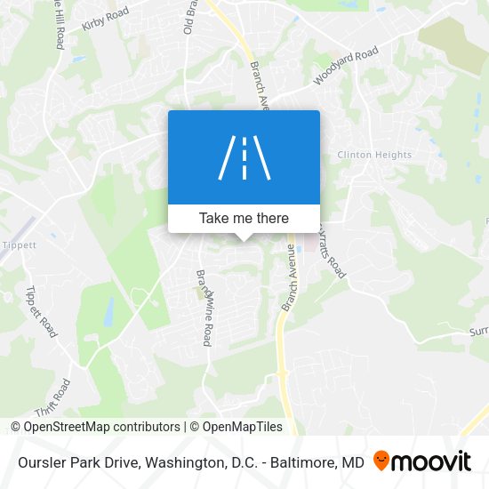 Mapa de Oursler Park Drive