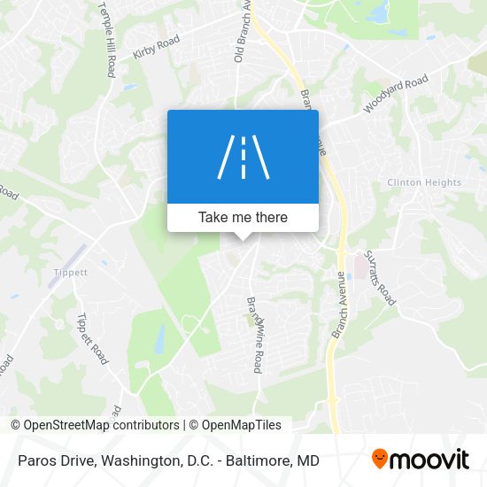 Paros Drive map