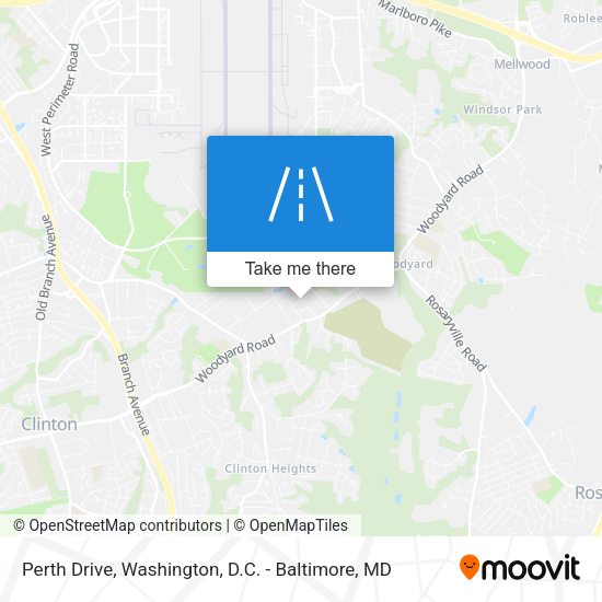 Perth Drive map