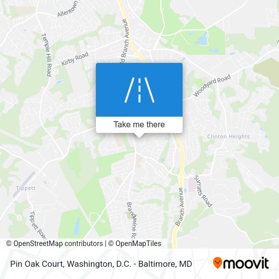 Pin Oak Court map