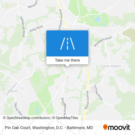 Pin Oak Court map