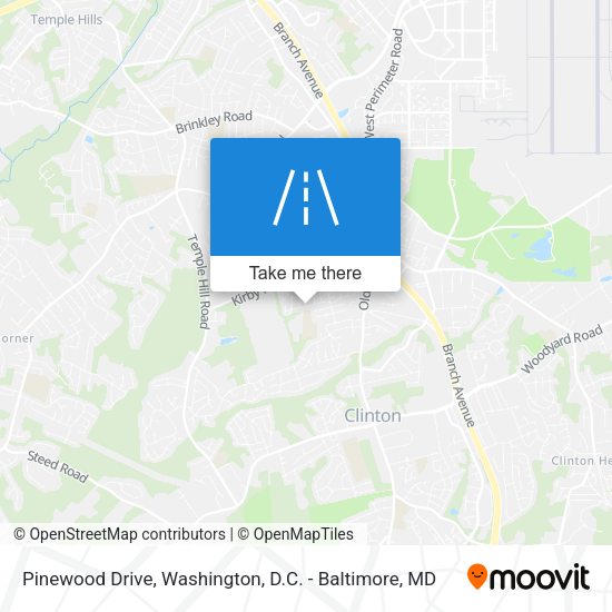 Pinewood Drive map