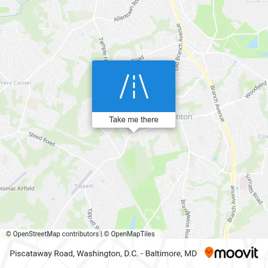 Piscataway Road map