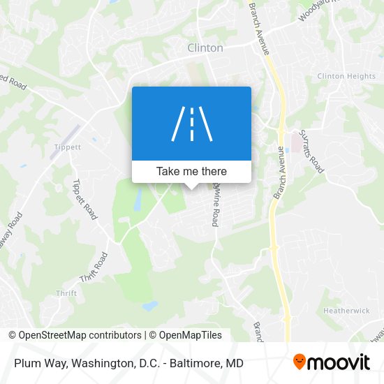 Plum Way map