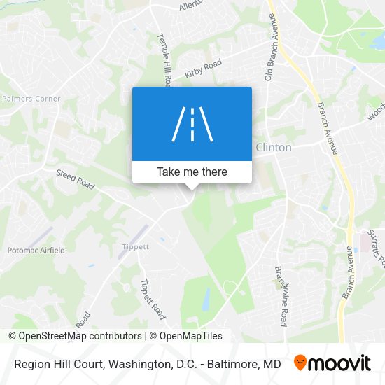 Region Hill Court map