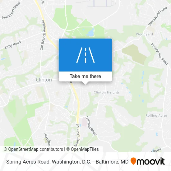 Spring Acres Road map