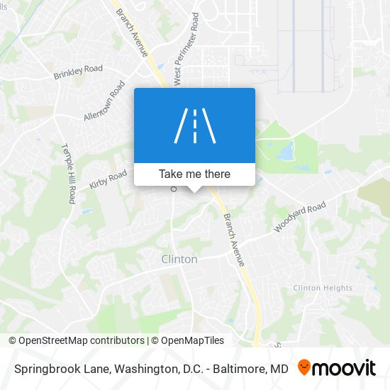 Springbrook Lane map